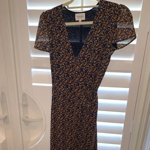 Wrap Floral Dress, Fitted and Comfortable